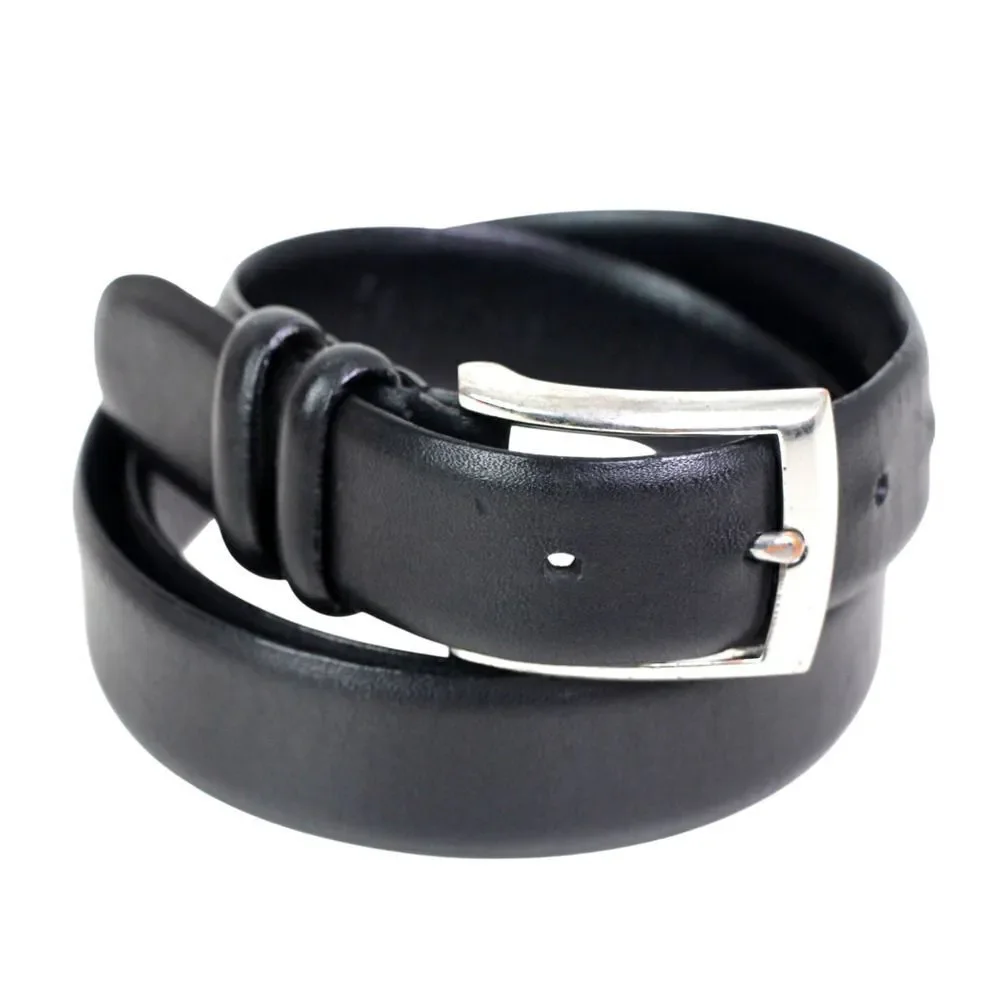 Lauren Ralph Lauren BLACK REAL LEATHER 1 1/8